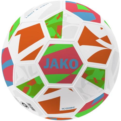 Jako Lightball Iconic - Gr. 5, weiss, coral, neongün, 350g