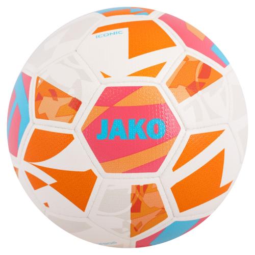 Jako Lightball Iconic - Gr. 4, weiss, coral, lightorange, 290g