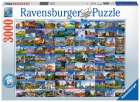 Ravensburger Puzzle 99 Beautiful Places in Europe 3000 Teile   121cm × 80cm, 3'000 Stk.